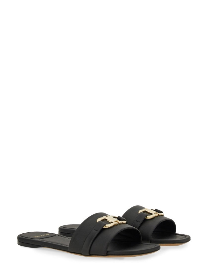 Ferragamo Calfskin Slide Sandal