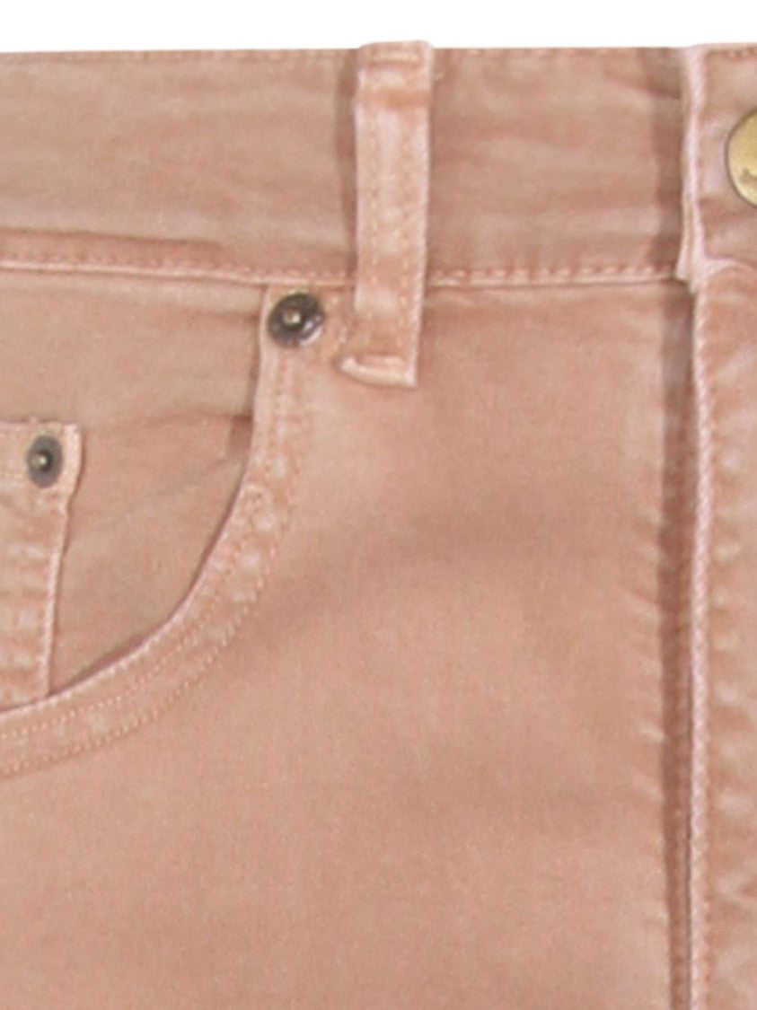 Iois Soft Lyocell-Cotton Blend Brown Jeans