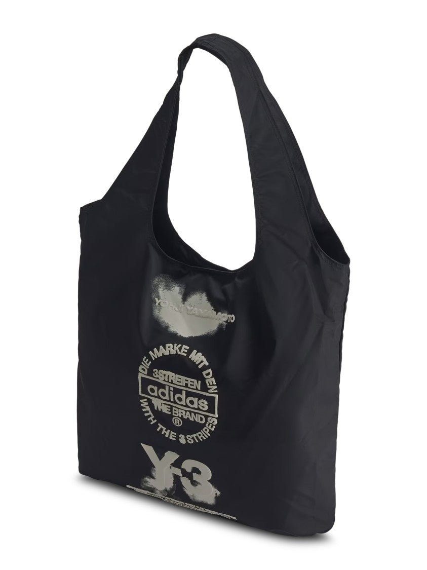 Y-3 Spacious Black Tote Bag