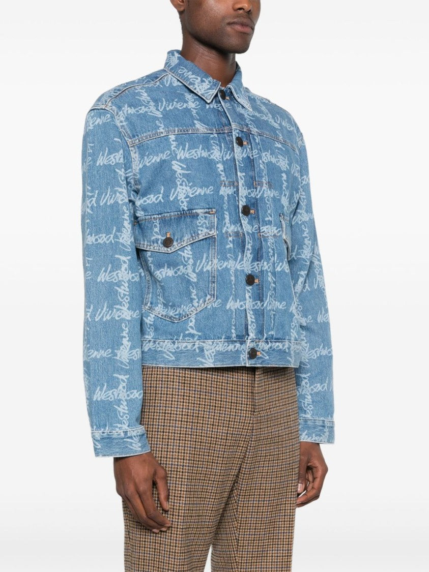 Vivienne Westwood Light Blue Button Jetted Pocket Jacket