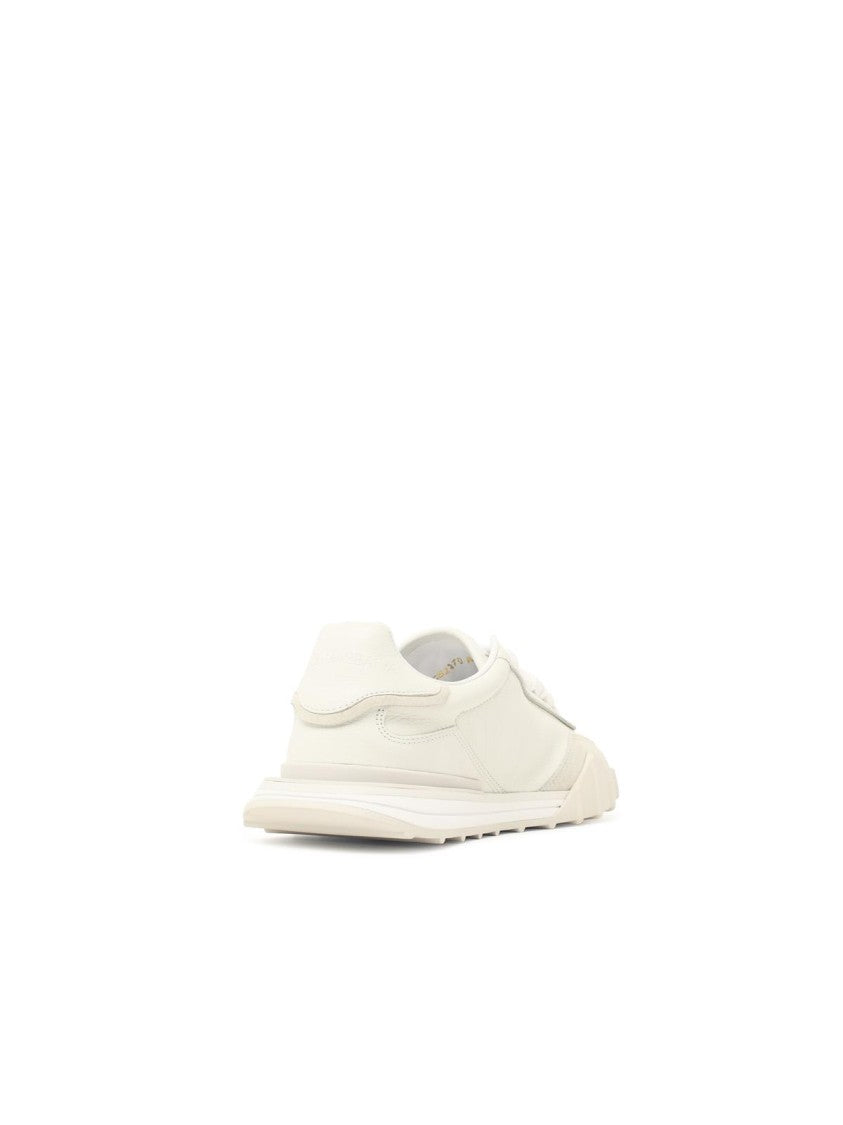 Dolce & Gabbana 'Dg Athletic' White Leather Sneakers