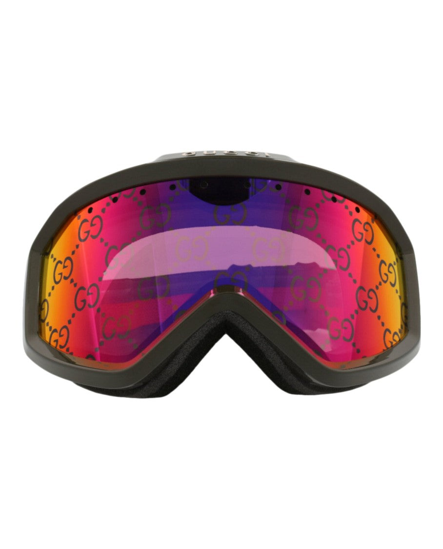 Gucci Shield-Frame Injection Sunglasses