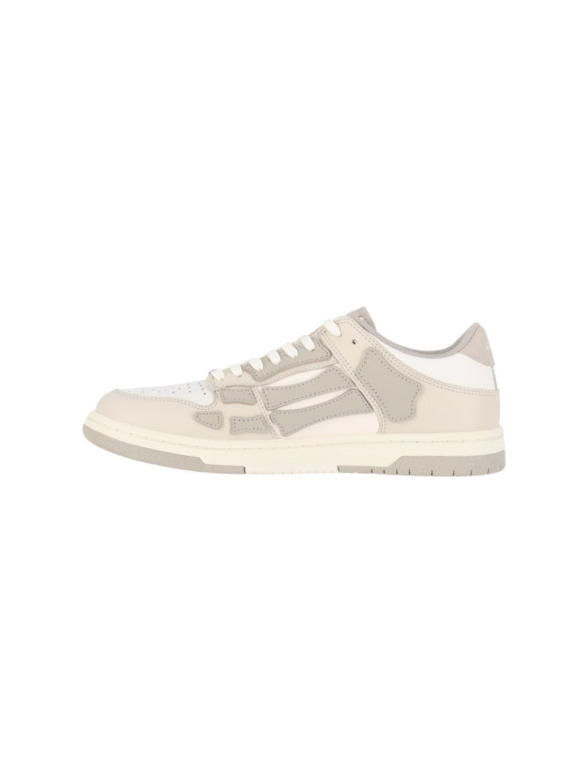 Amiri White Layered Perforated Low-Top Sneakers