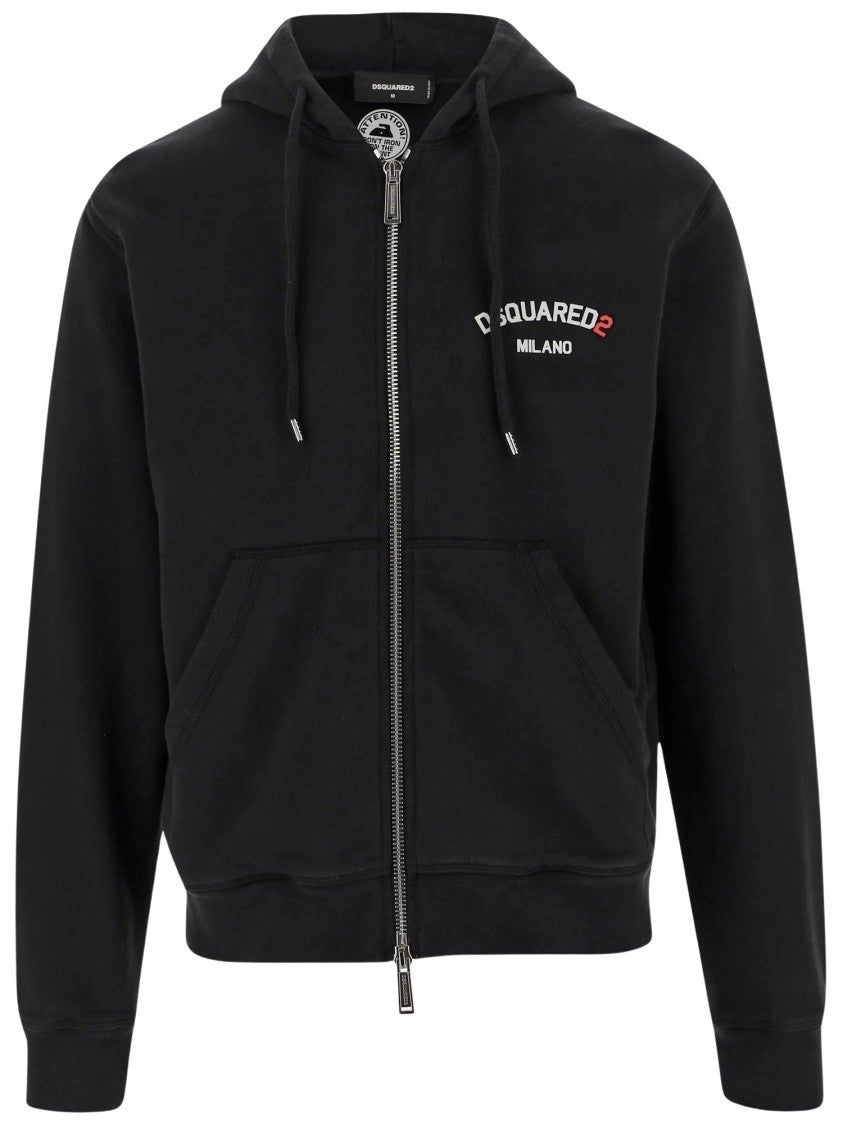 Dsquared2 Cotton Hoodie With Logo