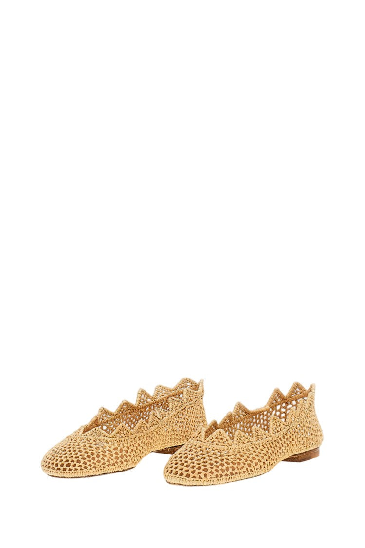 Odissi Raffia Ballet Flats