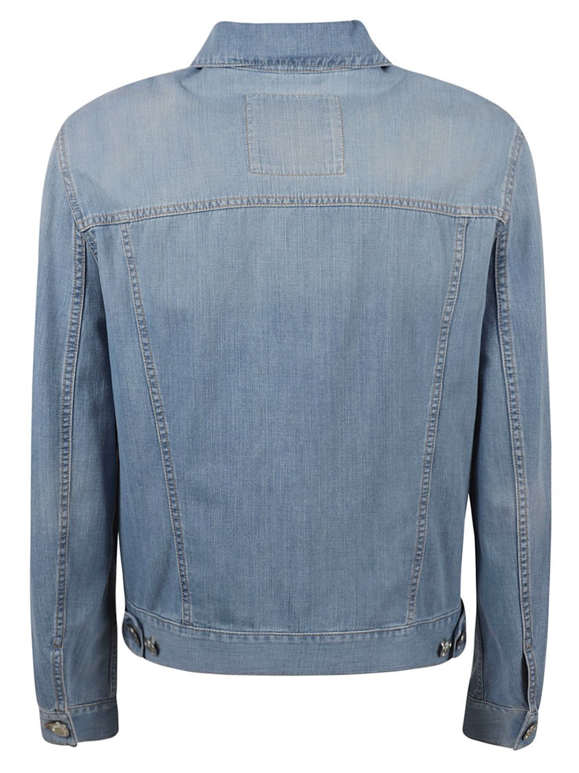 Brunello Cucinelli Button-Up Light Denim Jacket