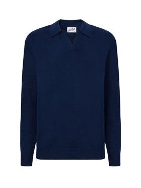 Mc2 Saint Barth Blue Wool Sweatshirt