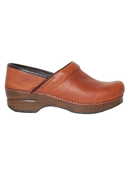Dansko Classic Tumbled Russet Leather Clog