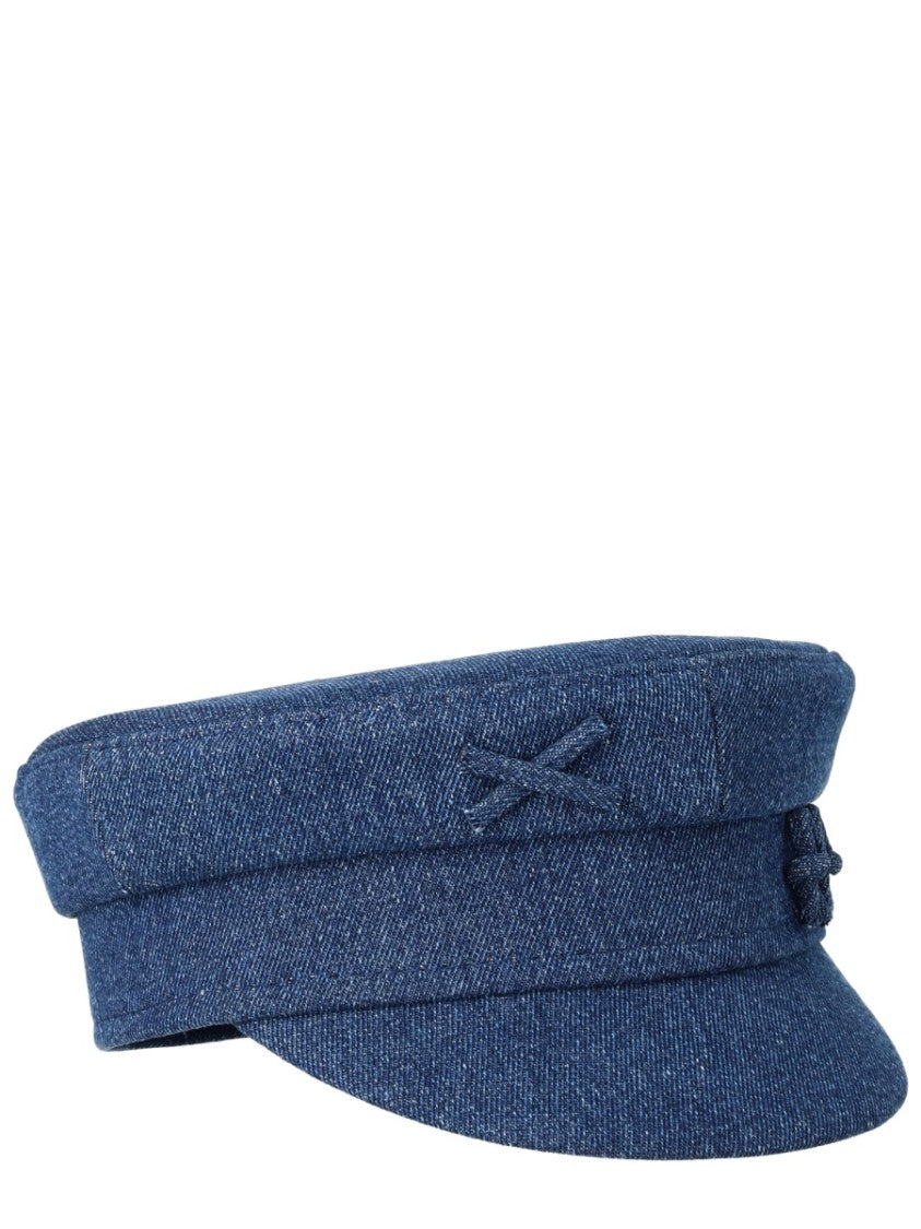 Ruslan Baginskiy Neutrals Baker Boy Denim Crown Hat