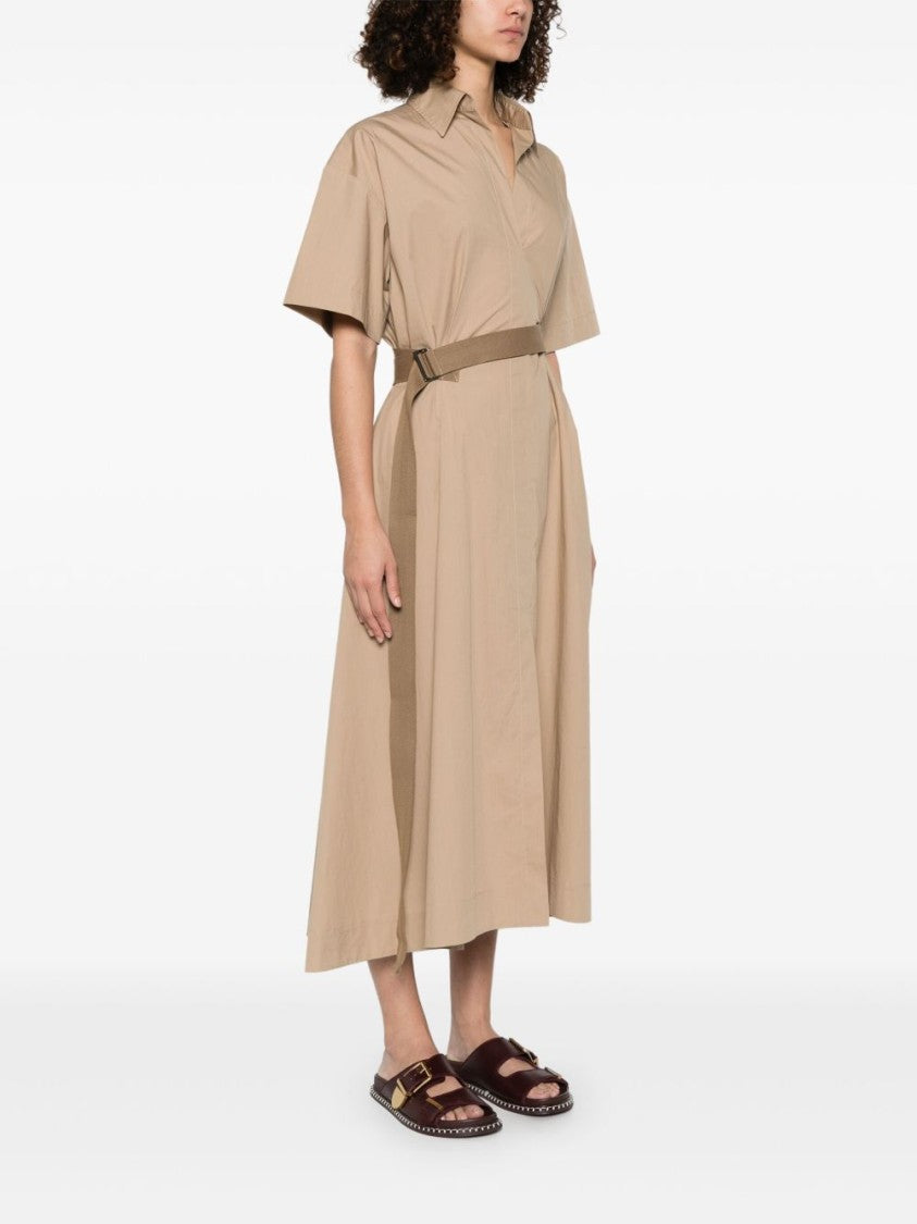 Brunello Cucinelli Midi Dress With V-Neck