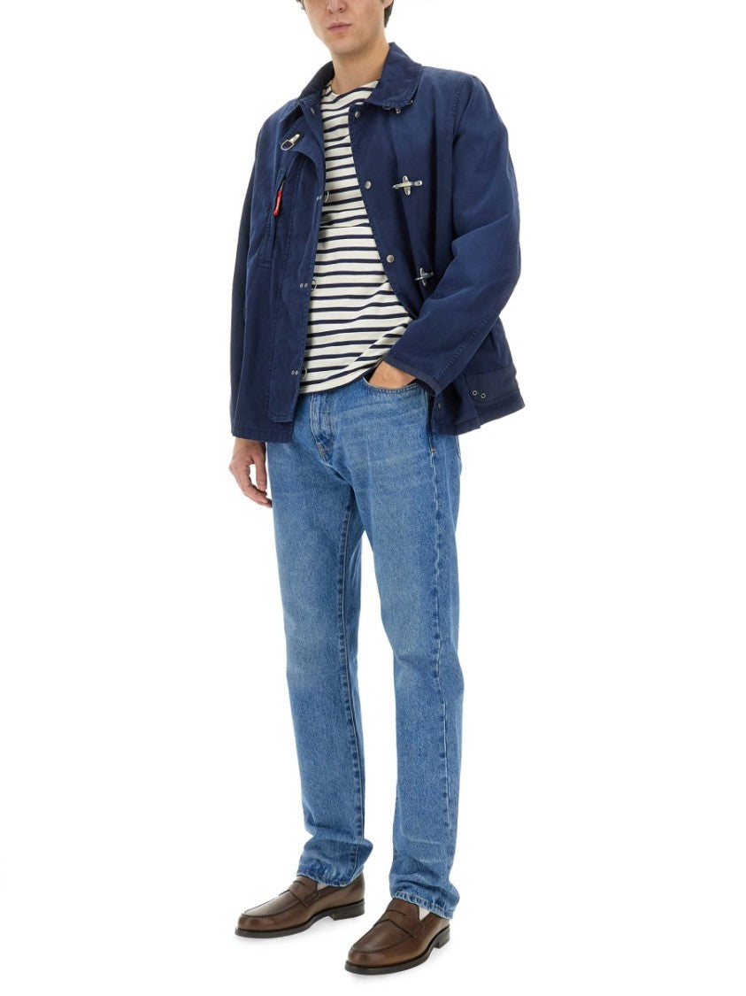 Fay Relaxed-Fit Jacket With Button-Up Front