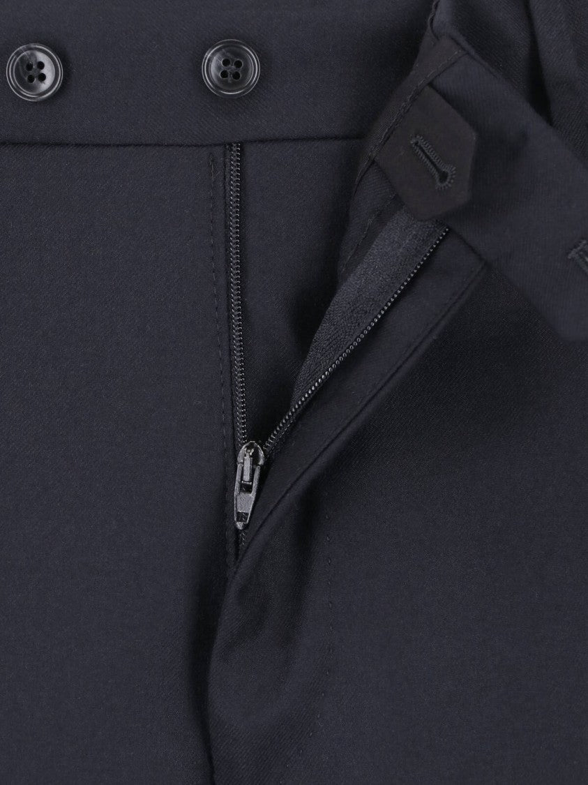 Tagliatore Double-Breasted Virgin Wool Suit With Peak Lapel