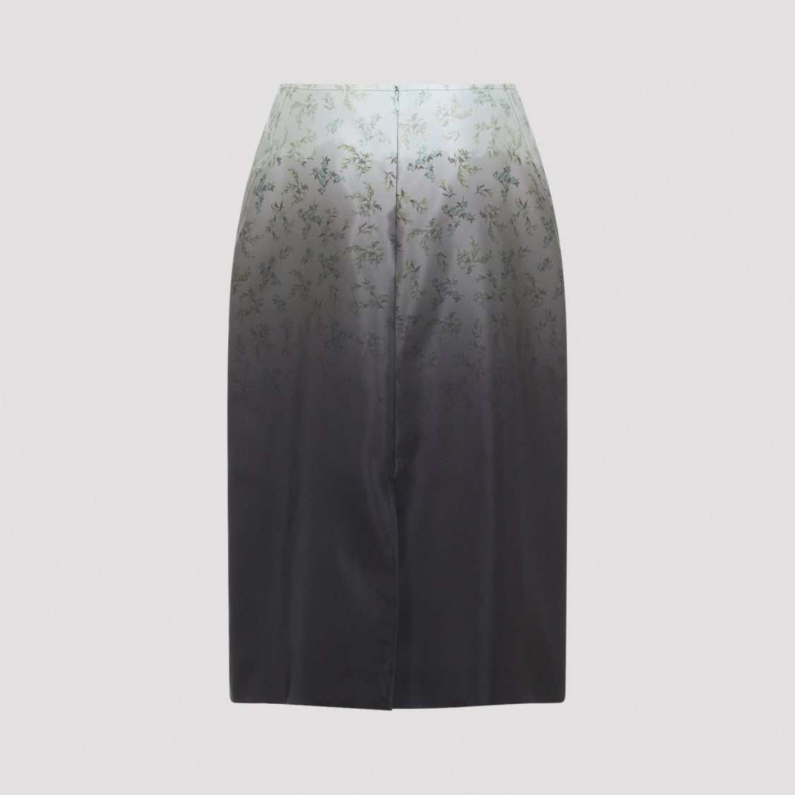 Jil Sander Green Silk Midi Skirt