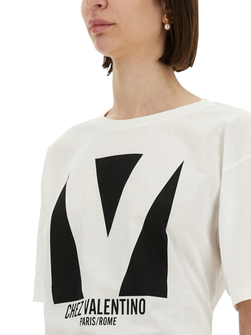 Valentino Relaxed Fit Cotton Print T-Shirt