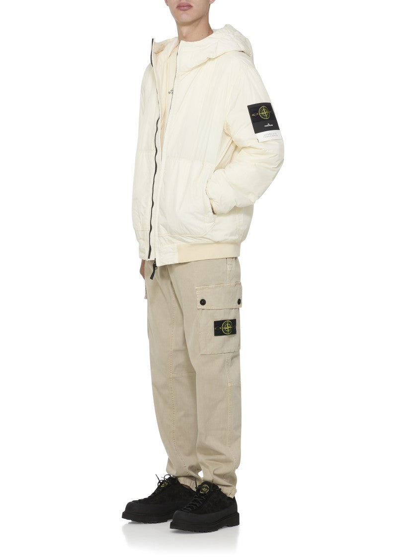 Stone Island Ivory Cotton Sweatshirt