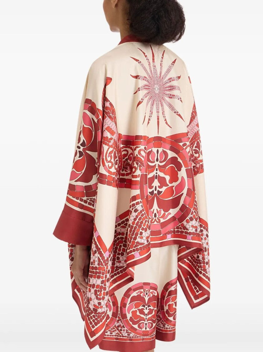 La Double J Silk Foulard Shirt With Patternssilhouette