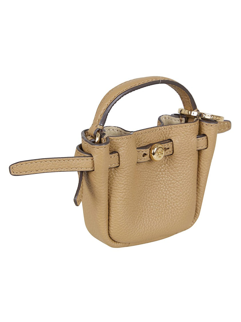 Tory Burch Structured Crossbody Bag In Textured Cow Leather With Gold Logo