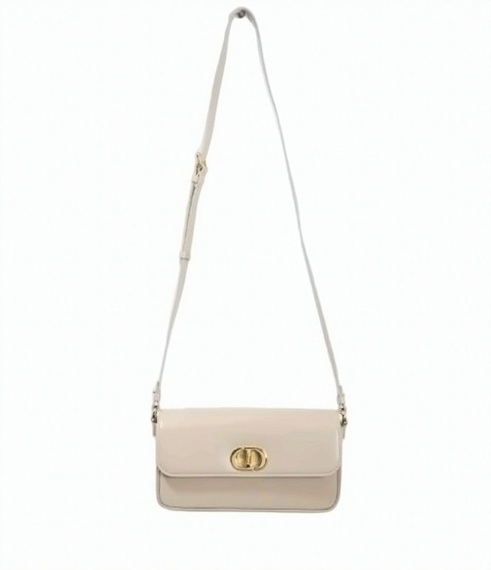 Dior Rectangular Crossbody Bag With Gold-Tone Clasp