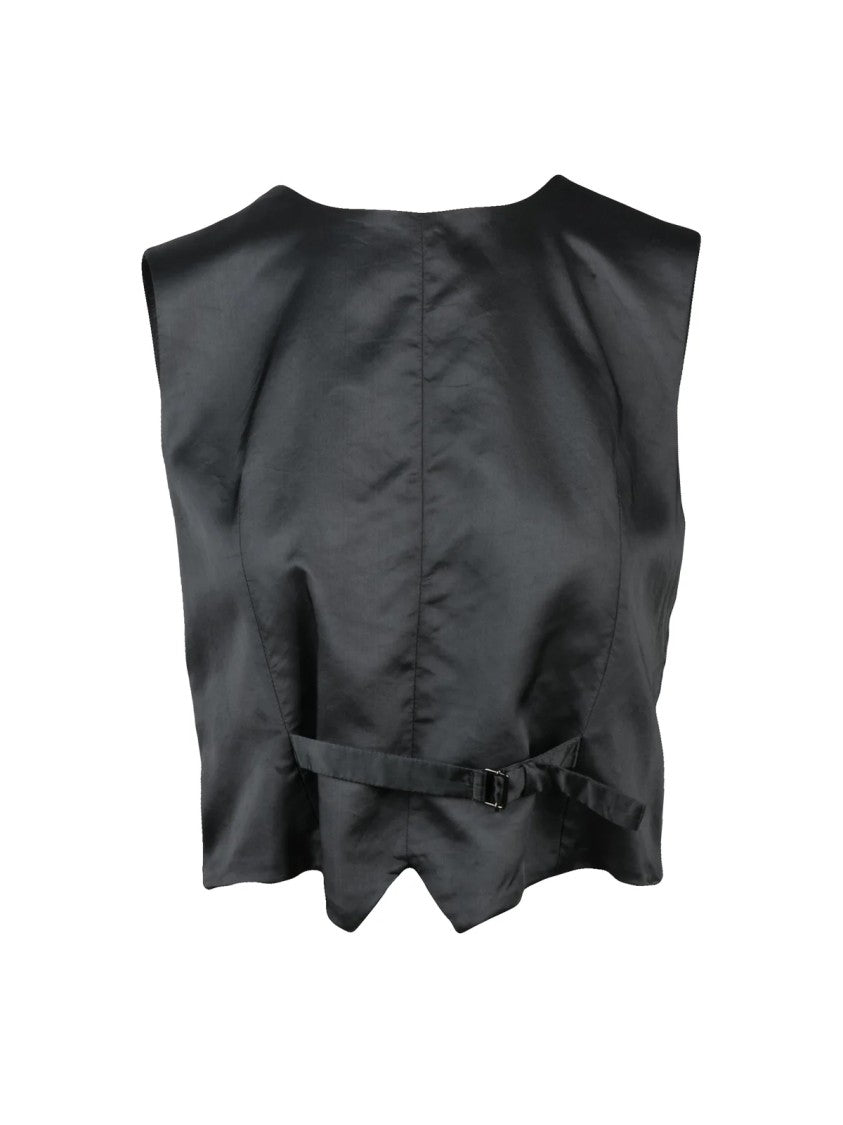 Mm6 By Maison Margiela Grey Viscose Sleeveless Top