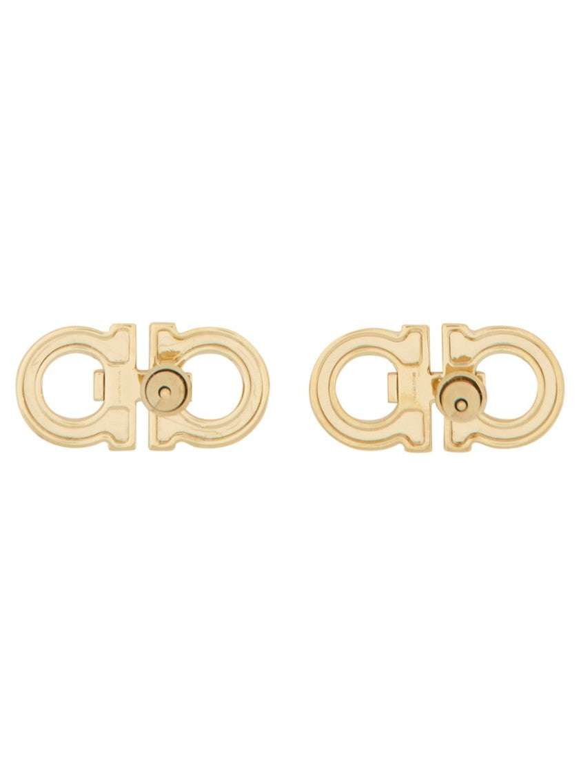 Ferragamo Double "Hooks" Earrings