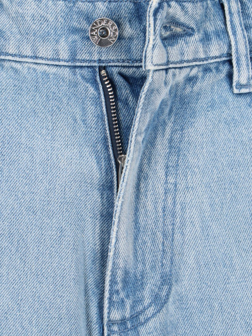 J. W. Anderson Buckle Baggy Jeans – Light Blue