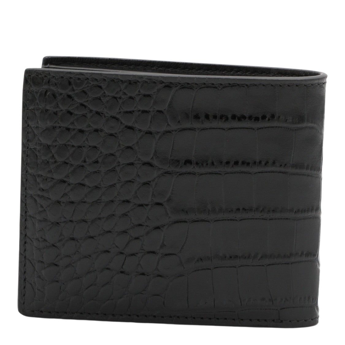 Tom Ford Textured Crocodile Pattern Bifold Wallet