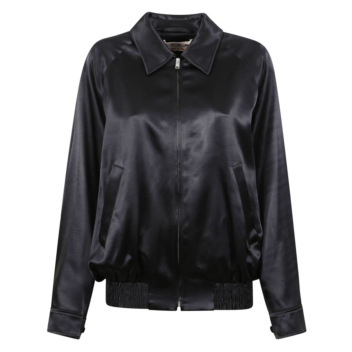 Marni Oversized Zip Jacket With Signature Stitching