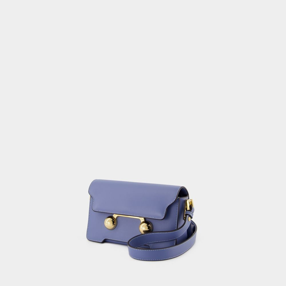 Marni Mini Shoulder Bag - Leather - Blue