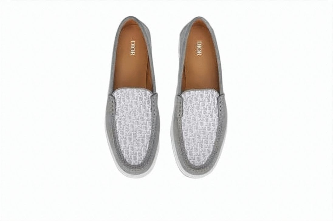 Dior Slip-On Grey Loafers