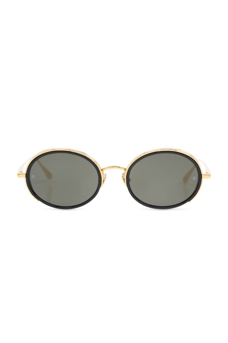 Linda Farrow Round Frame Sunglasses