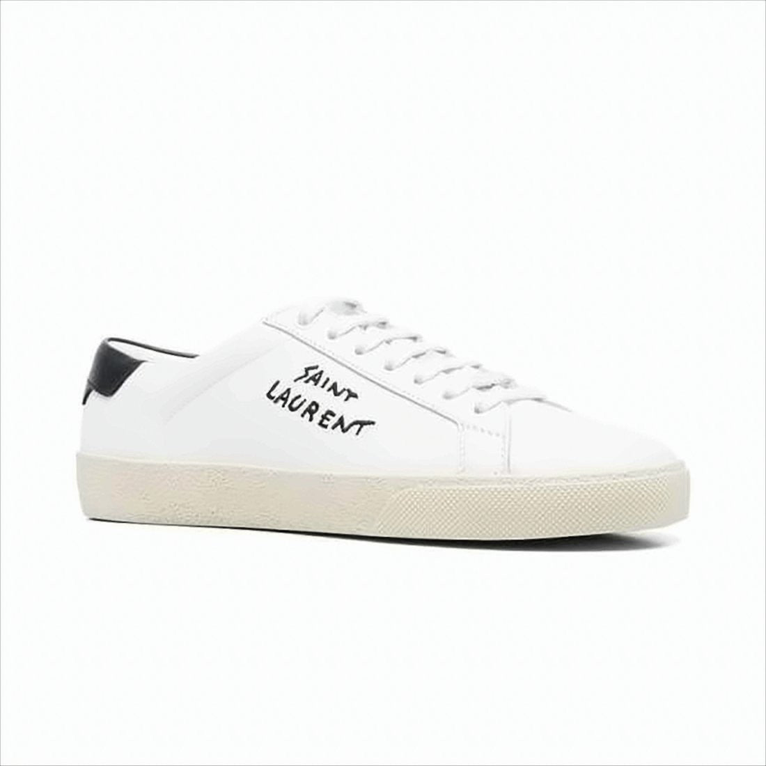Saint Laurent Low-Top White Sneakers With Handwritten Logo