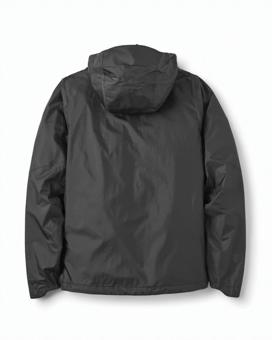 Rab Hooded Black Polyamide Jacket With Minimalist Design