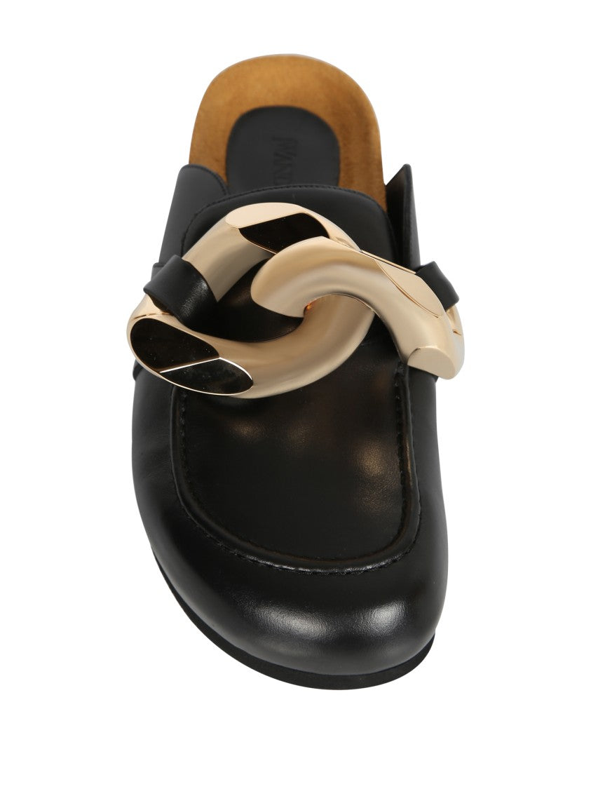 J. W. Anderson Black Leather Mules