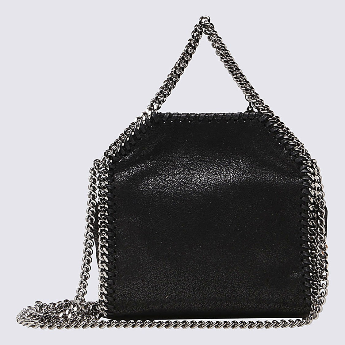 Stella Mccartney Black Faux Leather Tiny Falabella Tote