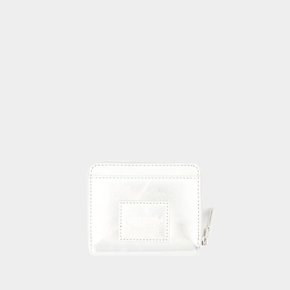 Marc Jacobs The Mini Compact Wallet - Leather - Silver