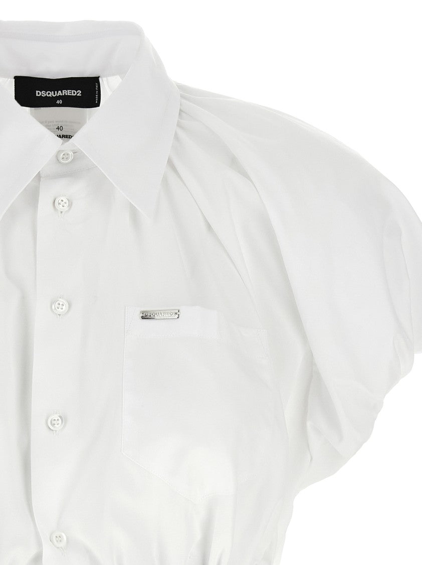 Dsquared2 Cropped Shirt With Classy Collar