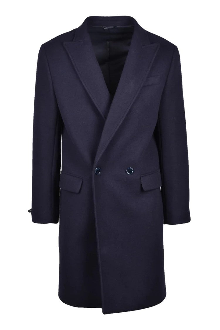 Daniele Alessandrini Double-Breasted Coat - Blue