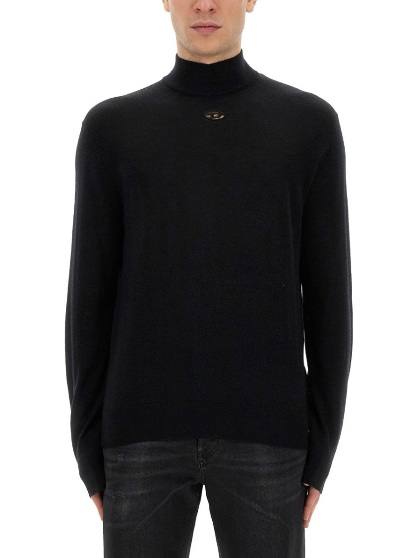 Diesel High Neck Knit Jersey
