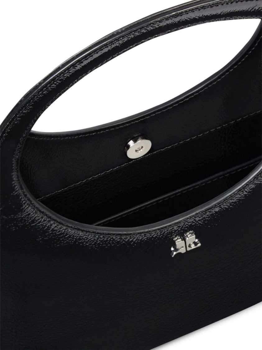Courrèges Calf Leather Bag With Silver-Tone Logo