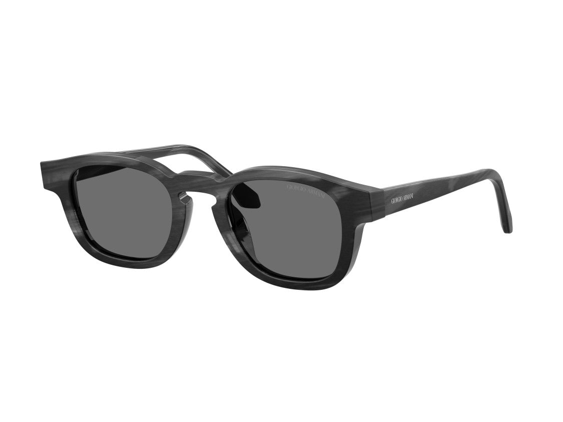 Giorgio Armani 0Ar8254u Marbled Acetate Square Sunglasses
