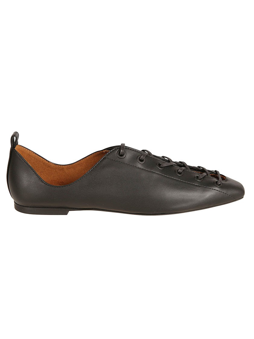 Stella Mccartney Pointed Toe Black Sandals