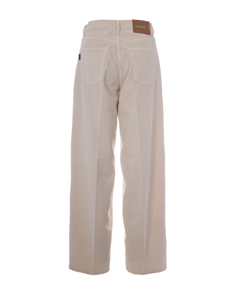 Haikure High-Waisted Wide-Leg Jeans In Ribbed Corduroy