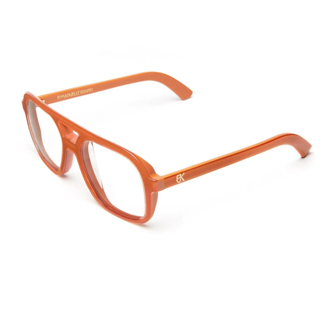 Ottica Lucciola Orange Navigator Acetate Eyeglasses