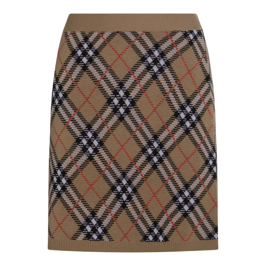 Burberry Knee-Length Skirt With Classic Checkered Pattern