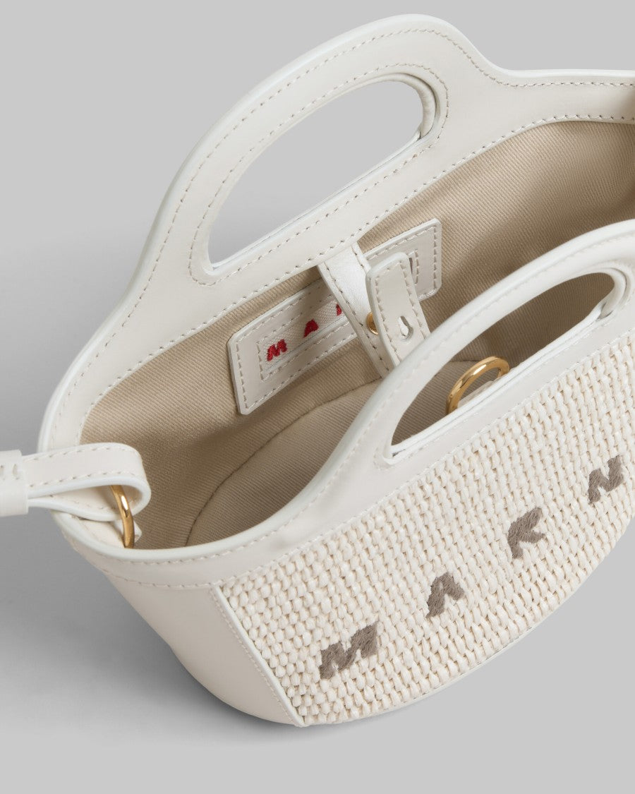 Marni Ecru Tropicalia Raffia-Effect Bag