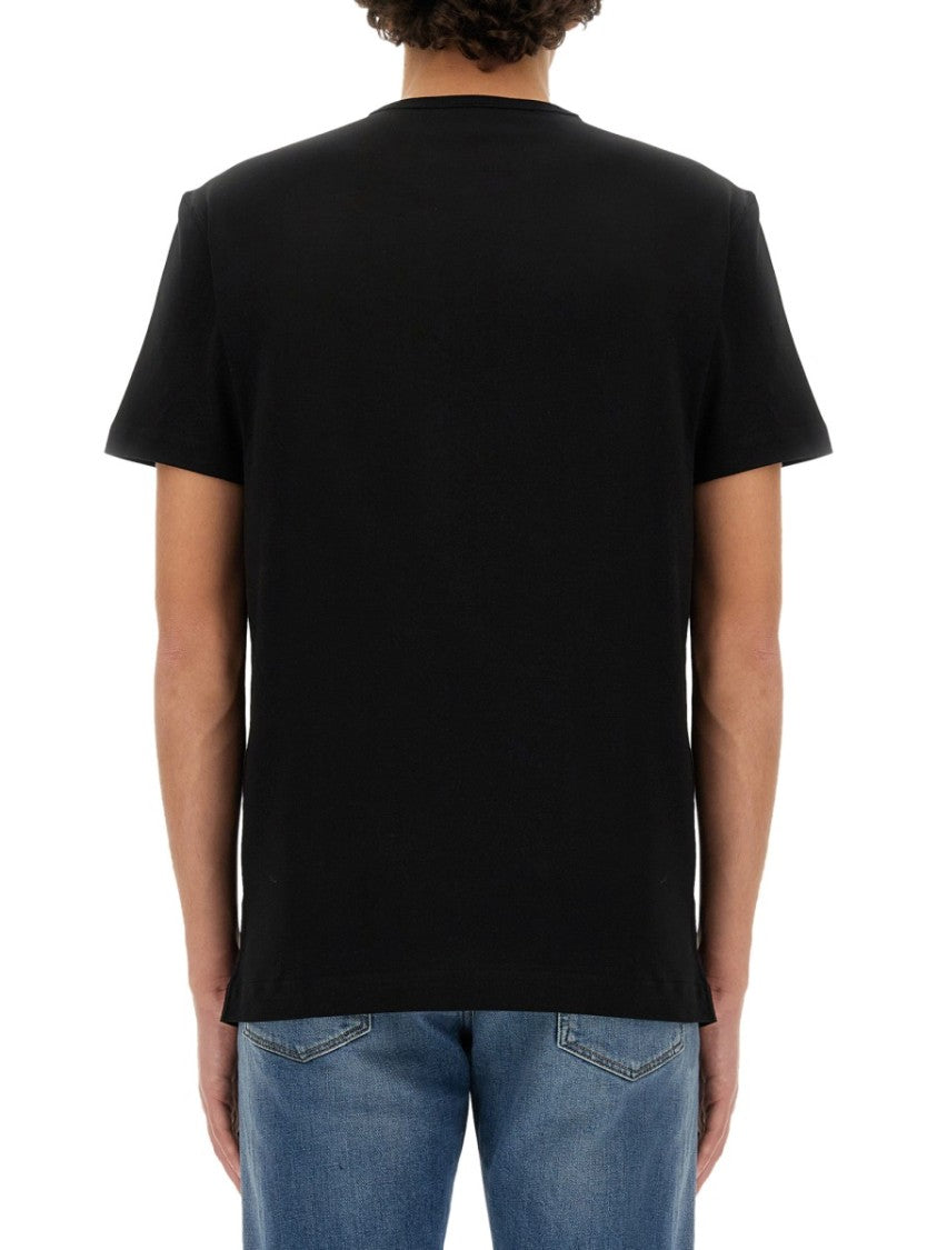 Dolce & Gabbana Regular Fit T-Shirt With Logo Plaque