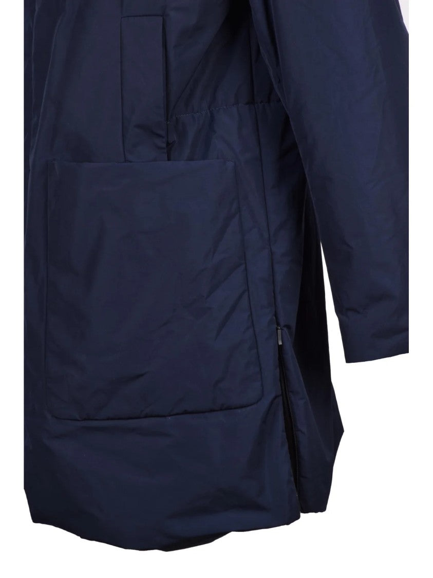 Hevo Hevo Itria Padded Overcoat With Structured Silhouette And Practical Features