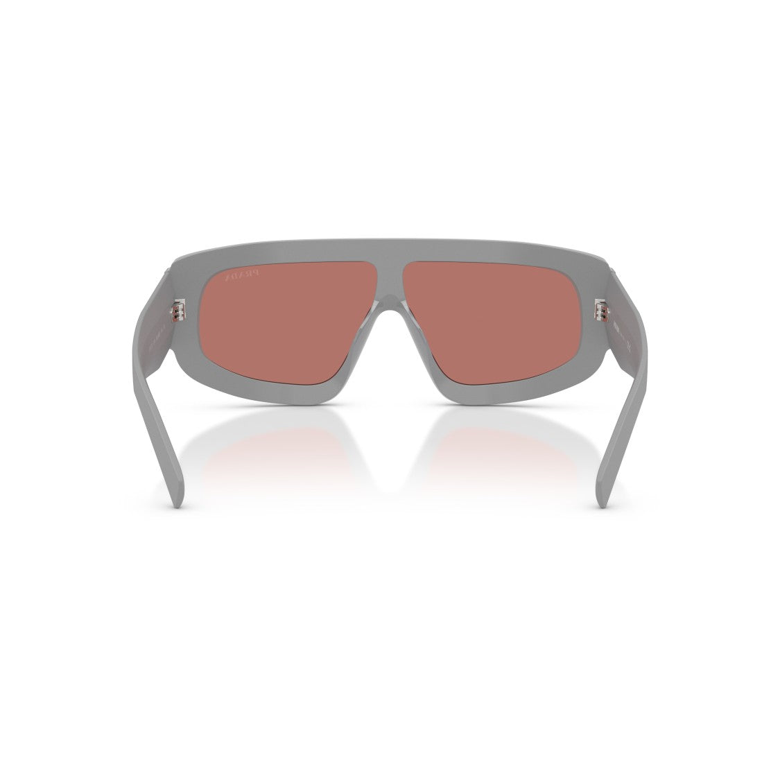 Prada Oversized Rectangular Frame Sunglasses With Triangular Logo Detail