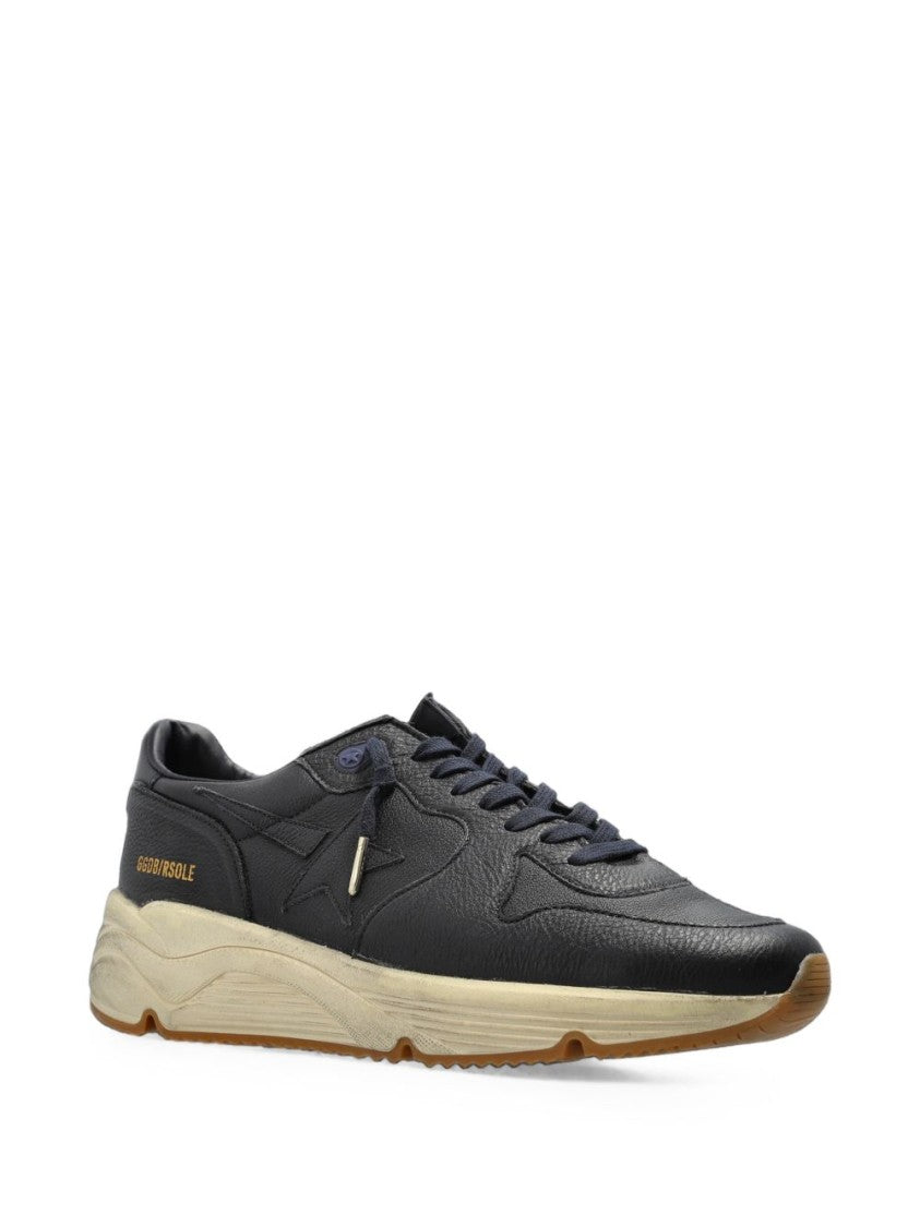 Golden Goose Silk Nylon Star Detail Rugged Sole Sneakers