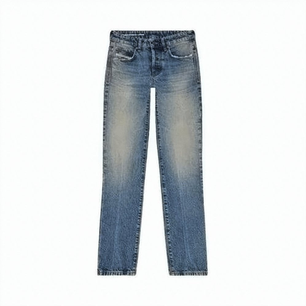 Diesel Straight-Leg Denim Pants With Vintage Wash Effect